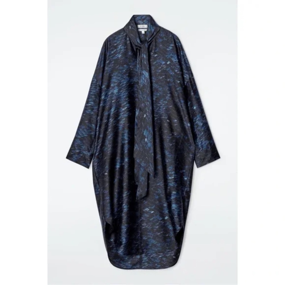 COS x CHRIS PERANI PRINTED SCARF MIDI DRESS (NWT)